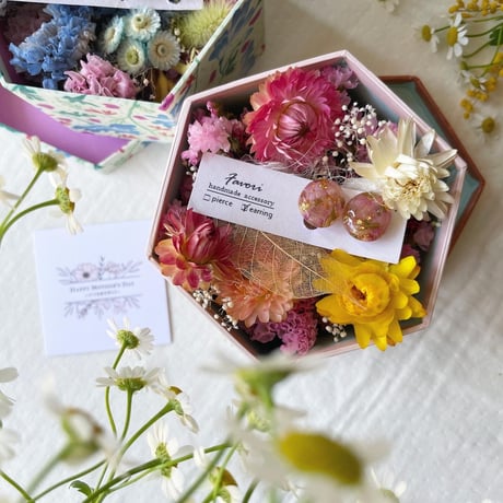flower accessoryーフラワーアクセサリーBOXー（ピンク）