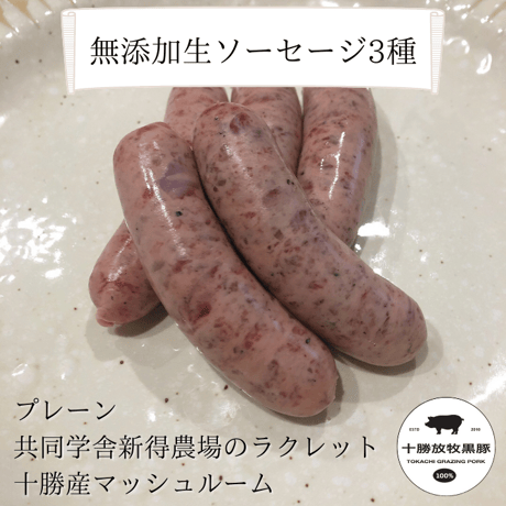 【ギフト】無添加生ソーセージ3種セット！贈り物にも！