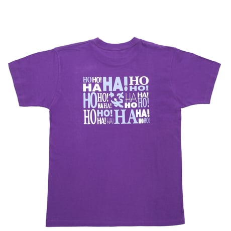 コットンTシャツ-Laugh(ユニセックス)/パープル