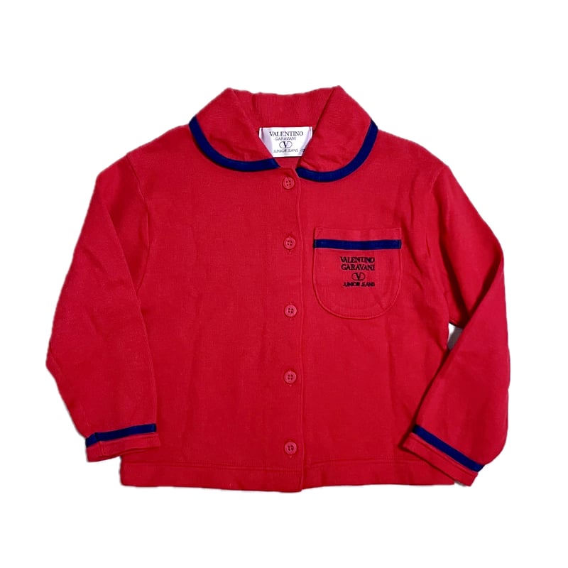 RED VALENTINO レッドヴァレンティノ　ベロア襟　カーディガン　黒 RED VALENTINO レッドヴァレンティノ ベロア襟 カーディガン 黒