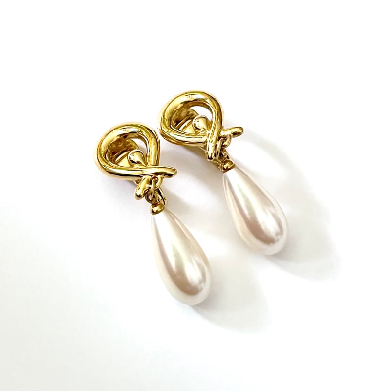 Monet ヴィンテージ イヤリング パール×ゴールドトーン | ルゴワ屋