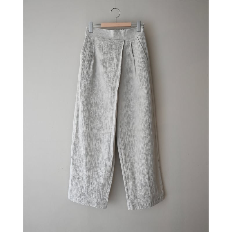 me. bumpy cotton ラップパンツ | YOCA