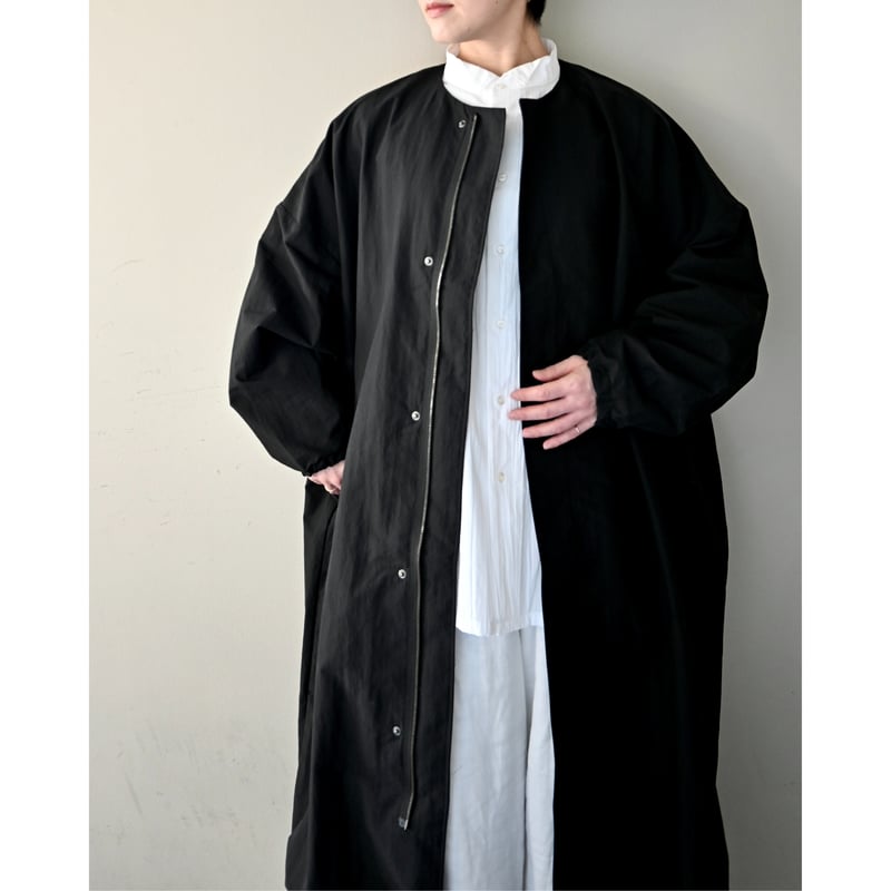 Honnete Tacked Sleeve Over Fit Coat / タックドスリーブオ
