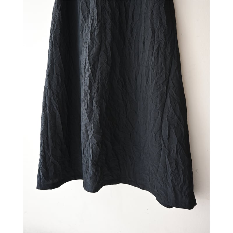 Honnete Sleeveless V Wide Dress / Vネックワンピース - B
