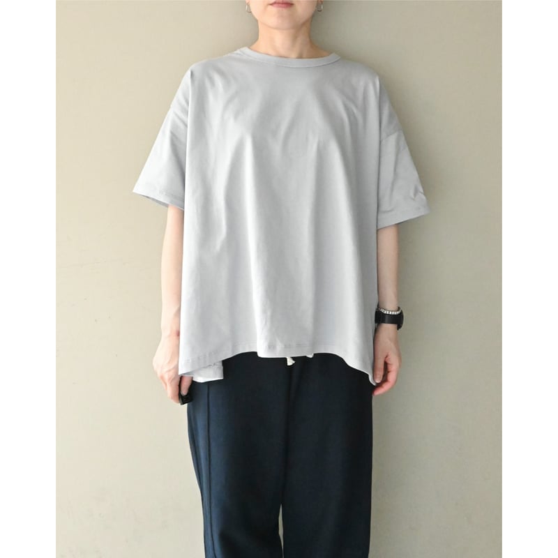 TRAVAIL MANUEL ミディ天竺バックフレアT | YOCA