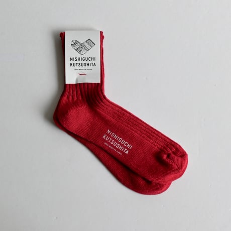 NISHIGUCHI KUTSUSHITA リネンリブソックス S/M