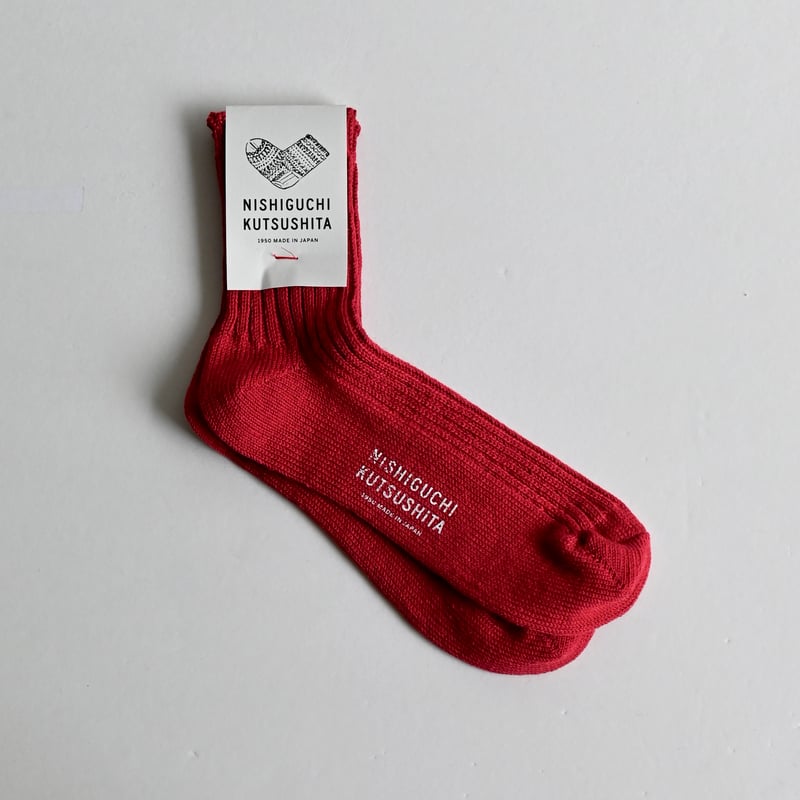NISHIGUCHI KUTSUSHITA リネンリブソックス S/M | YOCA