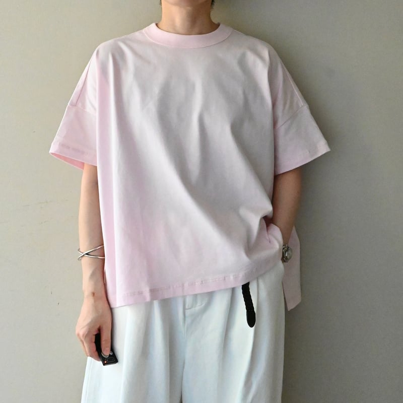 TRAVAIL MANUEL クラシック天竺スリットTシャツ | YOCA