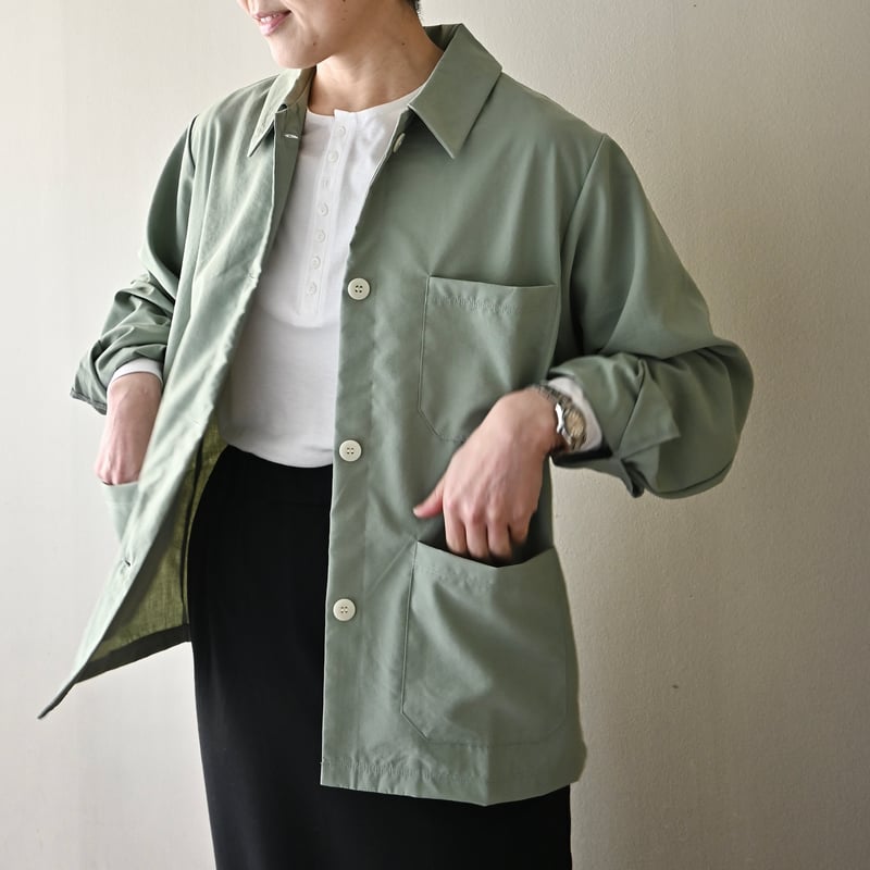 me. recycle polyester broad ライトカバーオール | YOCA