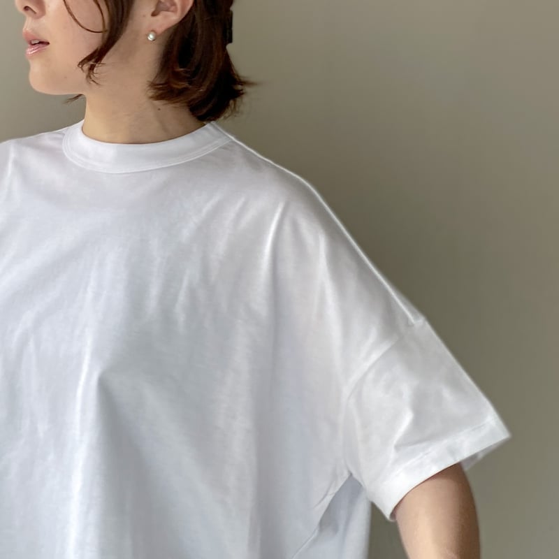 トラバイユ マニュアル クラシック 天竺 スリット Tシャツ TRAVAIL MANUEL クラシック天竺スリットTシャツ | YOCA