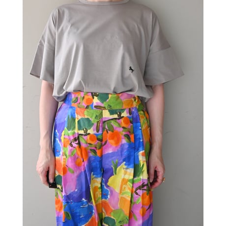 CHEVAL plus CHEVALパンツ - PRINT - PINK/KHAKI