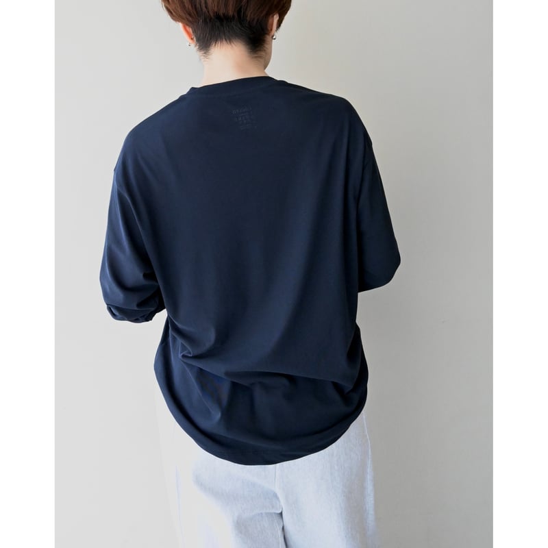 ®️さん専用♥ensuite ドッキングブラウスsize F ネイビー/ホワイト 小さいサイズ/洗濯機で洗える】ピンタックデザインチュニック