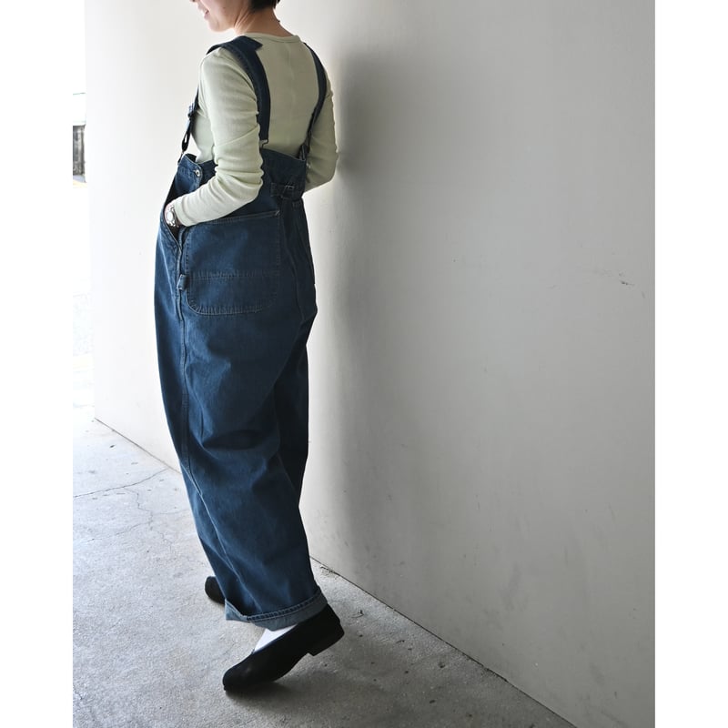 THE SUPERIOR LABOR オーバーオール デニム ダブルニー Luvourdays 60'sDenim 1/2OVERALL Pants / デニムオーバ