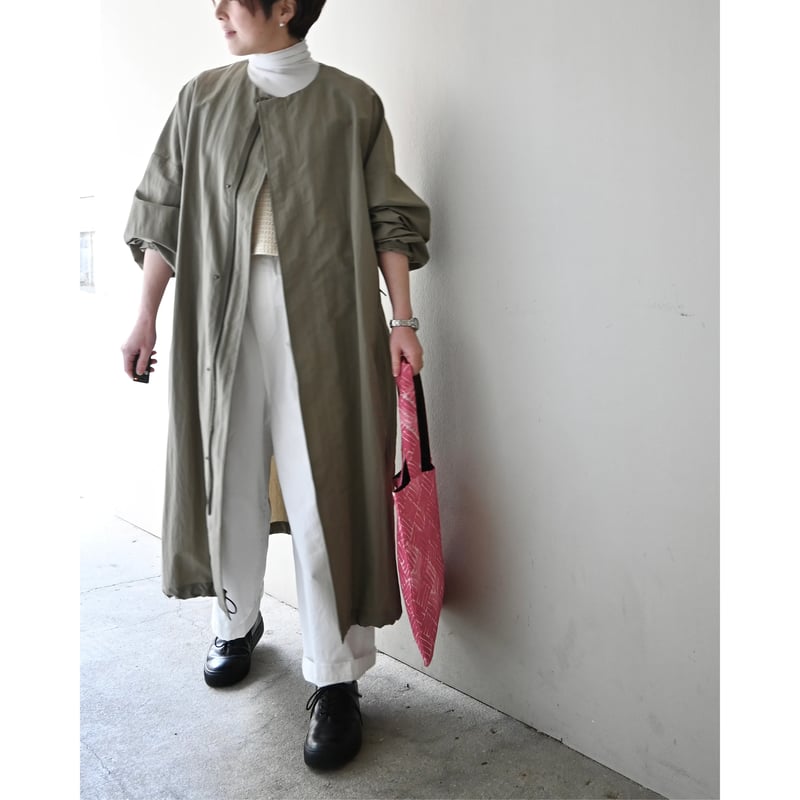 Honnete Tacked Sleeve Over Fit Coat / タックドスリーブオ