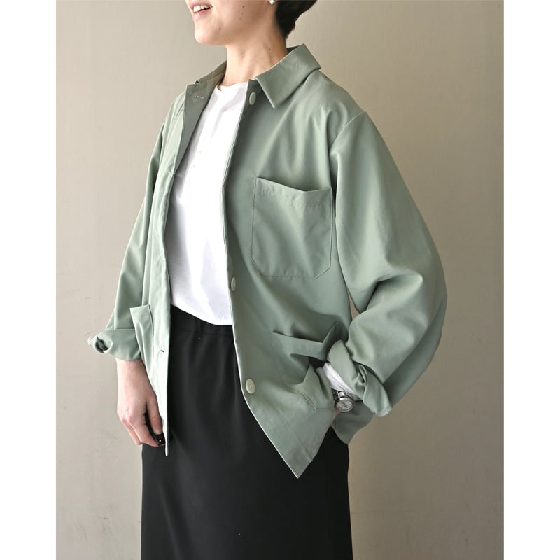 me. recycle polyester broad ライトカバーオール | YOCA