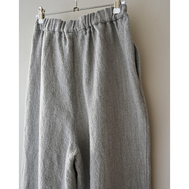 TRAVAIL MANUEL ウールリネンミルド 2タックトラウザーズ | YOCA