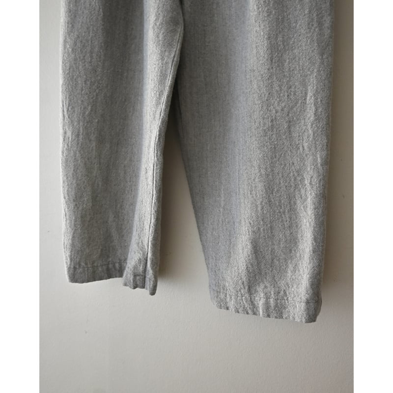 TRAVAIL MANUEL ウールリネンミルド 2タックトラウザーズ | YOCA