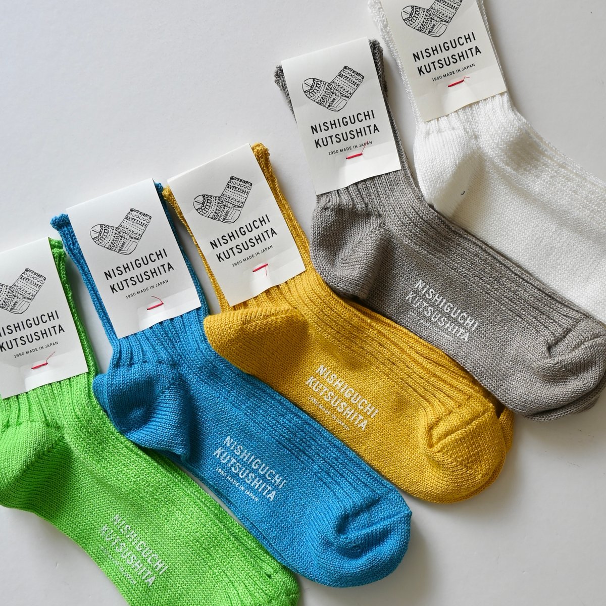 NISHIGUCHI KUTSUSHITA リネンリブソックス S/M | YOCA