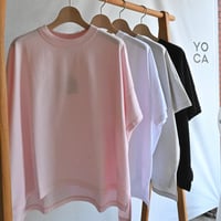 TRAVAIL MANUEL クラシック天竺スリットTシャツ