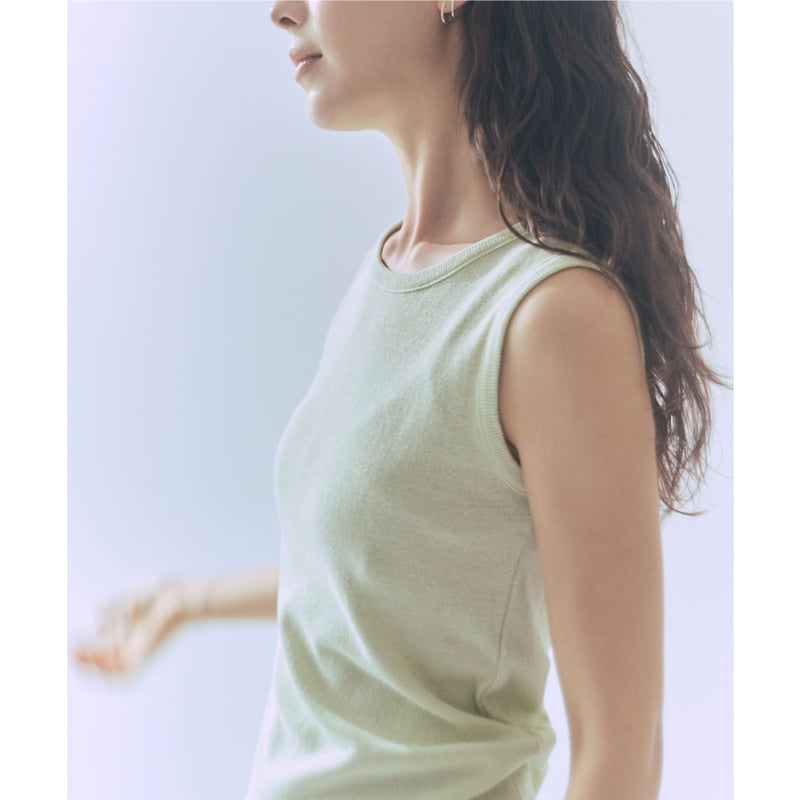 me. washable silk fraise tanktop / ウォッシャブルシルクフラ