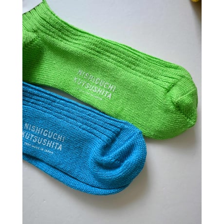 NISHIGUCHI KUTSUSHITA リネンリブソックス S/M