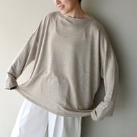 TRAVAIL MANUEL リネン天竺 L/S プルオーバー