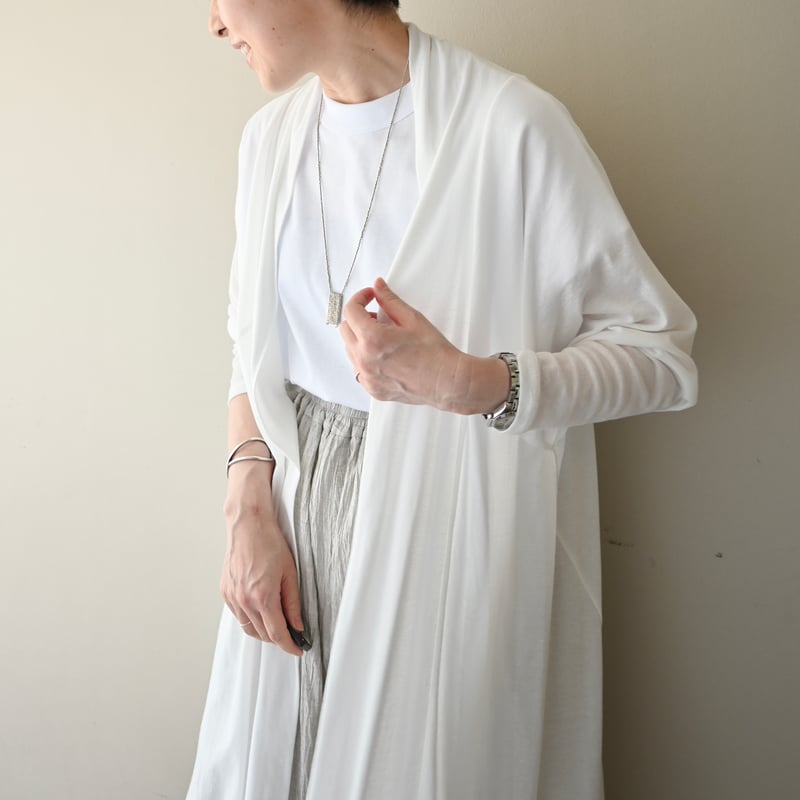 1dozen オーガニックコットンシフォン ガウンカーディガン | YOCA