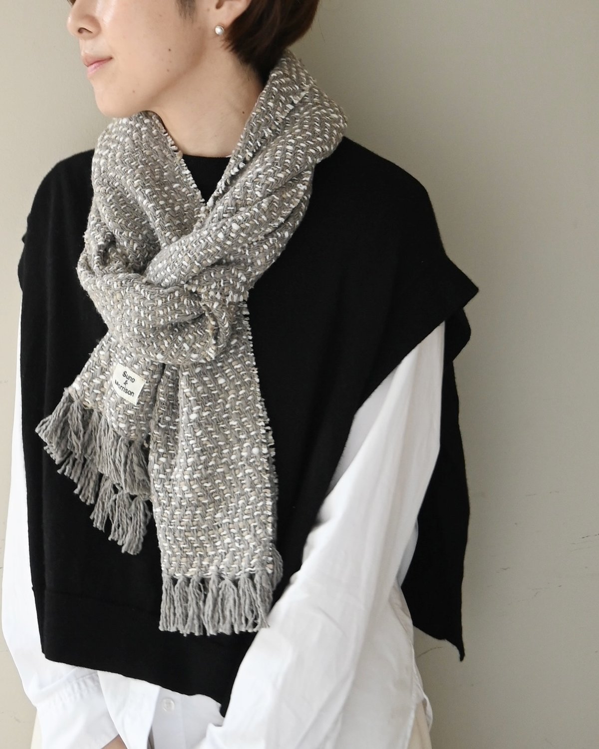 Suno&Morrison Gara-Bou Muffler Stole (2024AW) | Suno&Morrison Gara-Bou Muffler Stole (2024AW) |