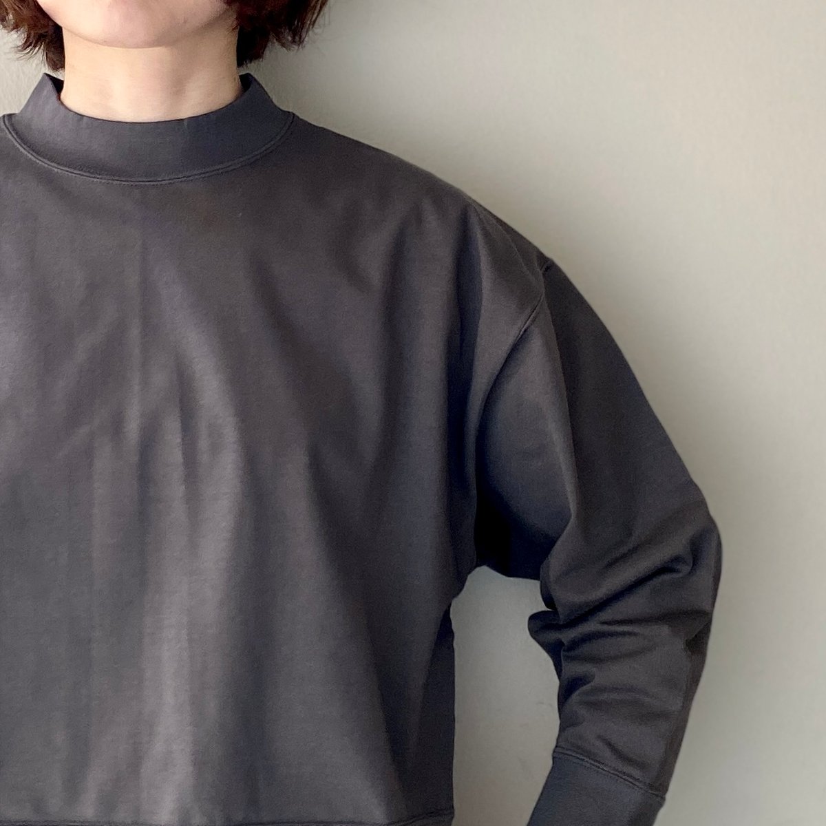 ALWEL THREE QUARTER SLEEVE PO / コットン七分袖プルオーバー |
