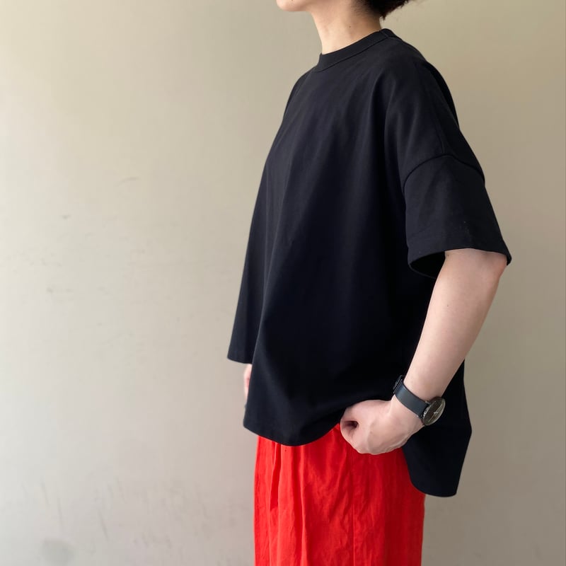 TRAVAIL MANUEL クラシック天竺スリットTシャツ | YOCA