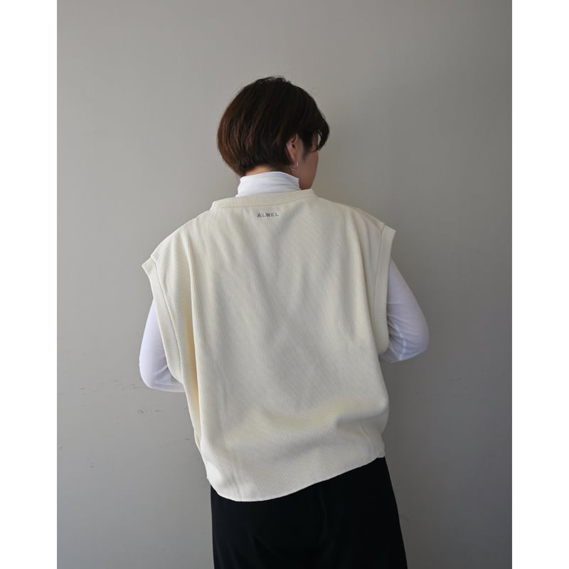 ベスト・ジレ BECAGLI SINCE 1994 FW22 MOHAIR FUR VEST (KW211B_12) ALWEL VEST / ベスト | YOCA