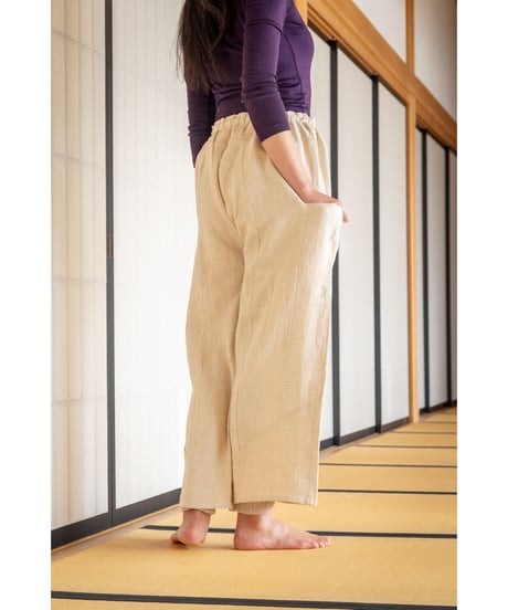 沈丁花 PANTS　ヘンプ麻100％