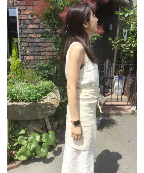 湯文字腰巻　ヘンプ麻100％