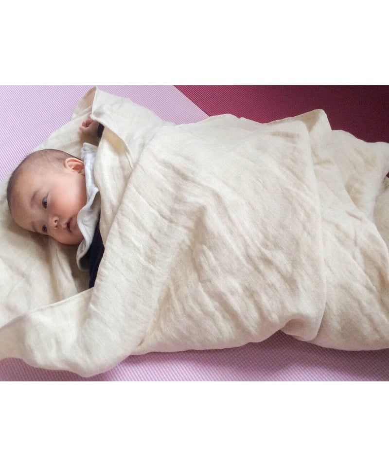 天使のおくるみ布＆膝掛け布 ヘンプ麻100％ | 虹の天使 オンラインストア