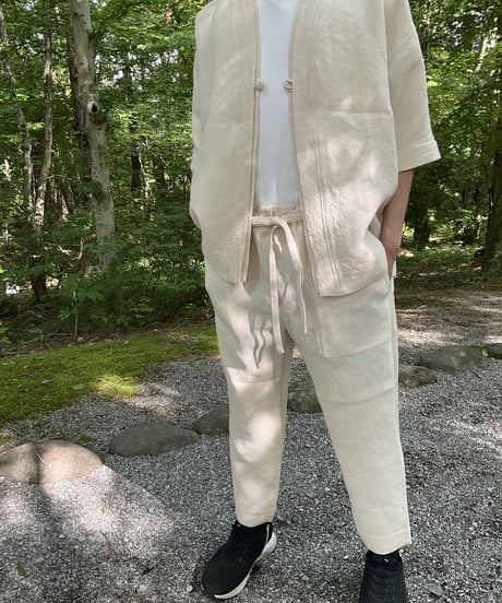 ラベンダー PANTS　ヘンプ麻100％