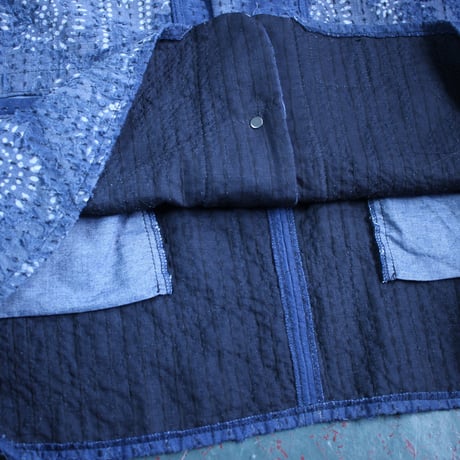 【Boro sashiko baseball shirt】XL size