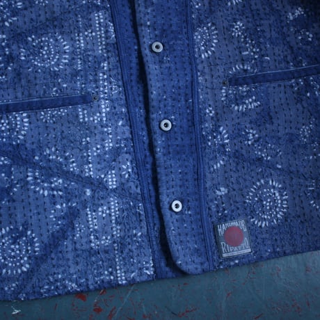 【Boro sashiko baseball shirt】XL size