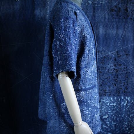 【Boro sashiko baseball shirt】XL size
