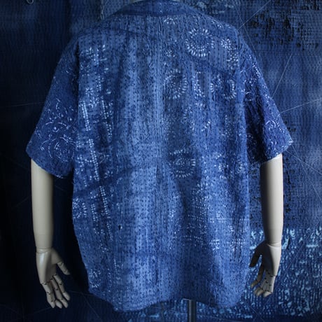 【Boro sashiko baseball shirt】XL size