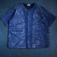 【Boro sashiko baseball shirt】XL size