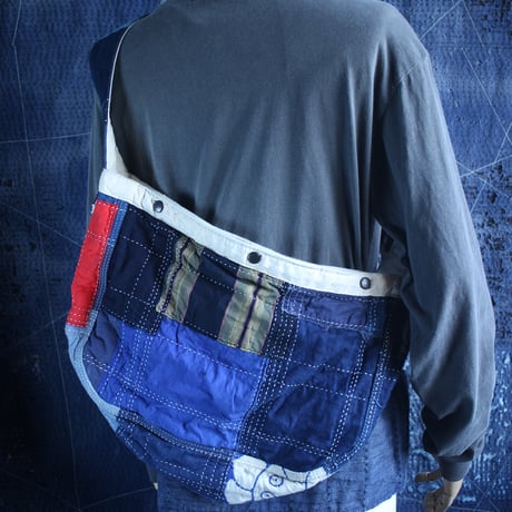 【Japanes Boro sashiko mail bag】④