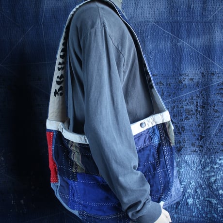 【Japanes Boro sashiko mail bag】④