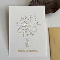 MIKAMON drawing christmas card "winter bouquet"