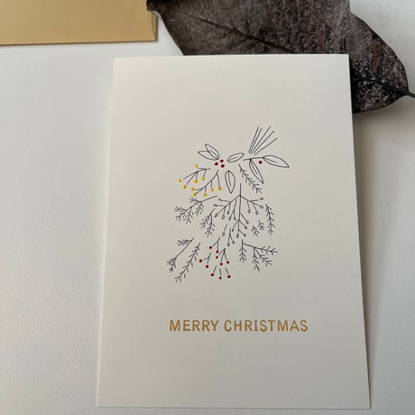 MIKAMON drawing christmas card "swag"