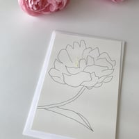 MIKAMON drawing card "Peony" no.6