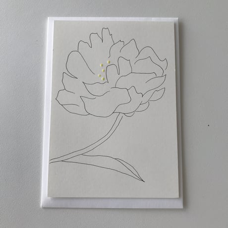 MIKAMON drawing card "Peony" no.6