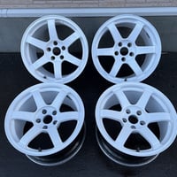 【JDM】te37 SAGA 5x114.3 17 9.5j +22　4wheels