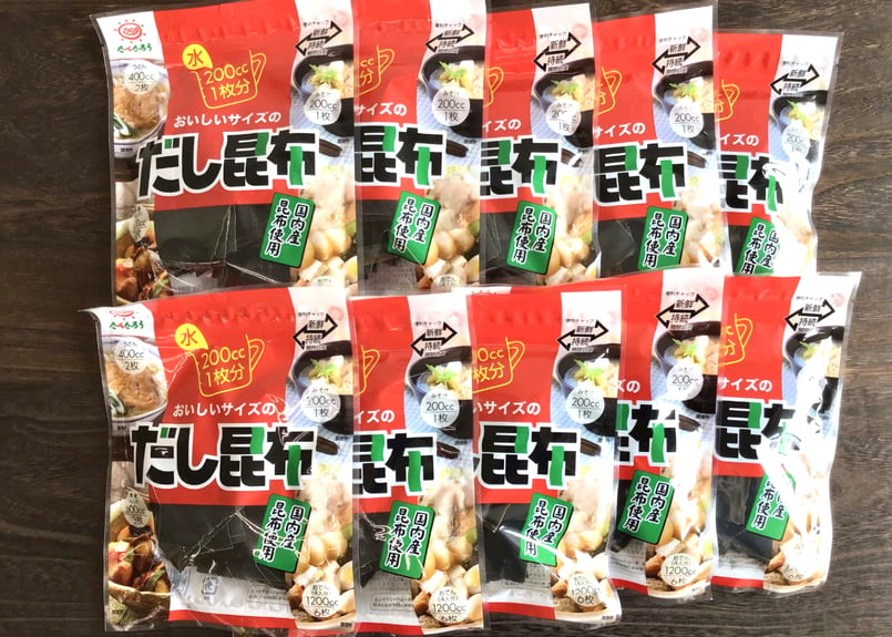 おいしいサイズのだし昆布（30g×10袋） | 前島食品 海の店～UMINOMISE～