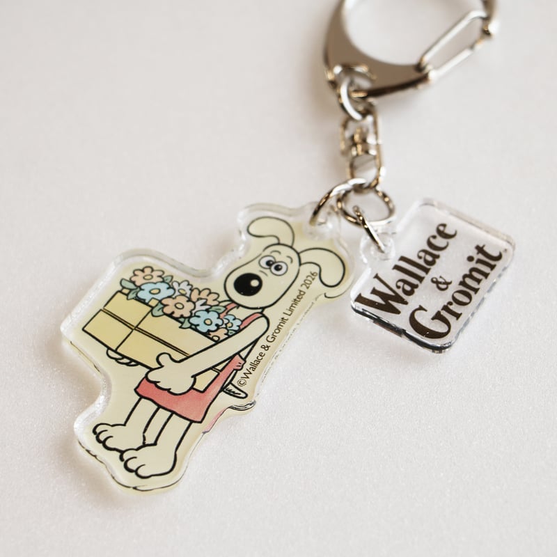 ウォレス＆グルミット アクリルキーホルダー グルミットガーデン〈A