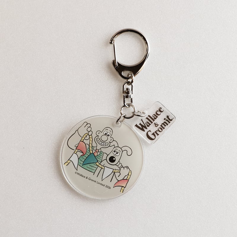 ウォレス＆グルミット アクリルキーホルダー グルミットガーデン〈B